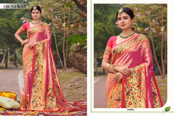 Bunawat Sonpari Paithani Silk Designer Wedding Saree Collection